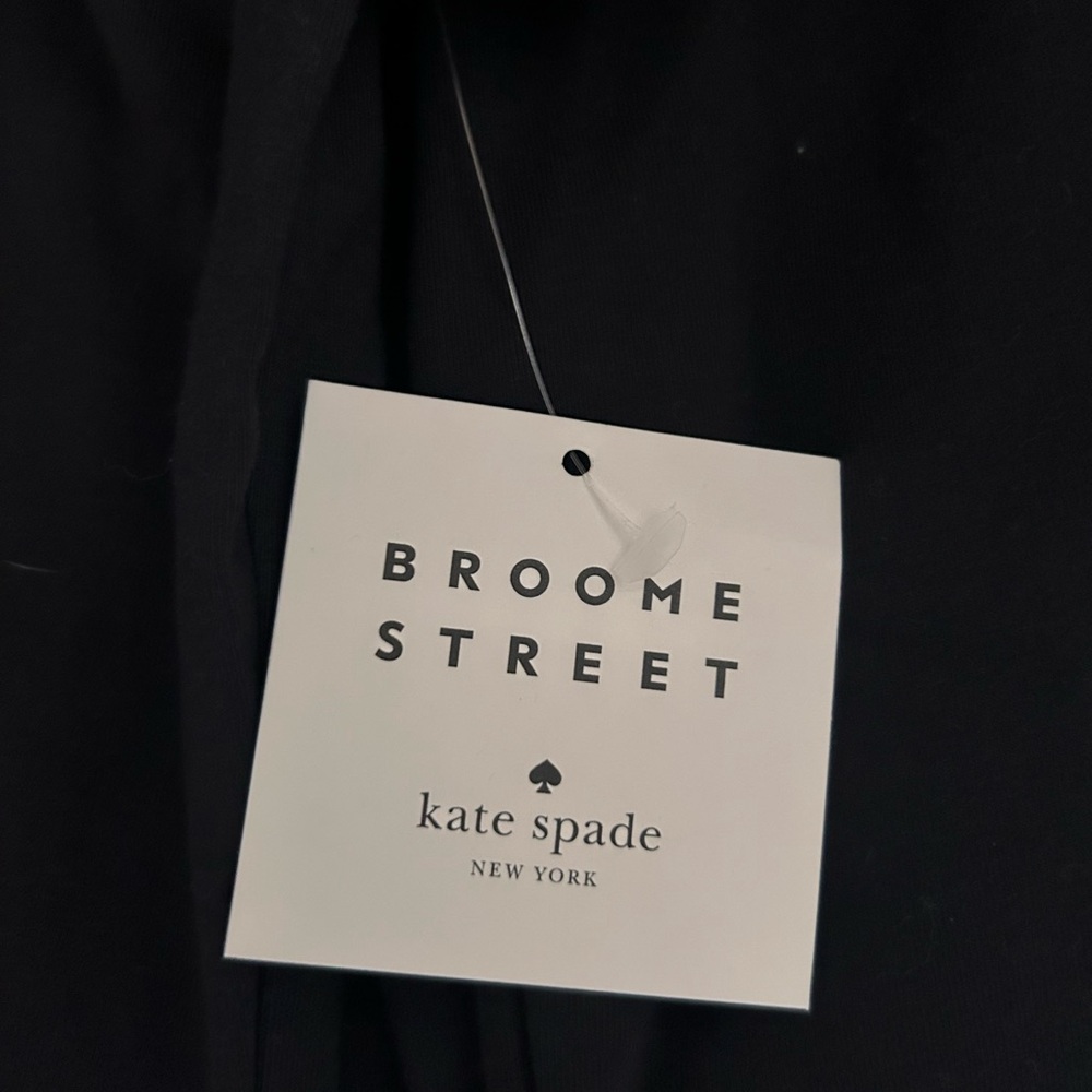 Kate Spade Broome Street Black White Bow Stretch T-Shirt - XS - Picture 3 of 4